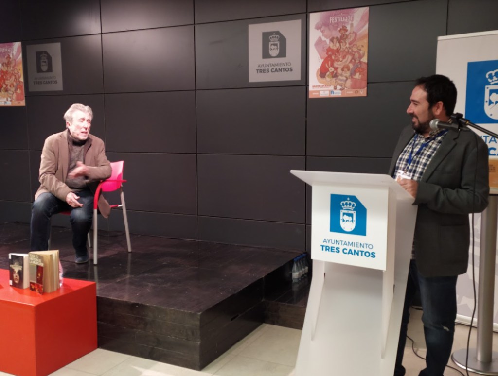 Con Jordi Sierra y Fabra