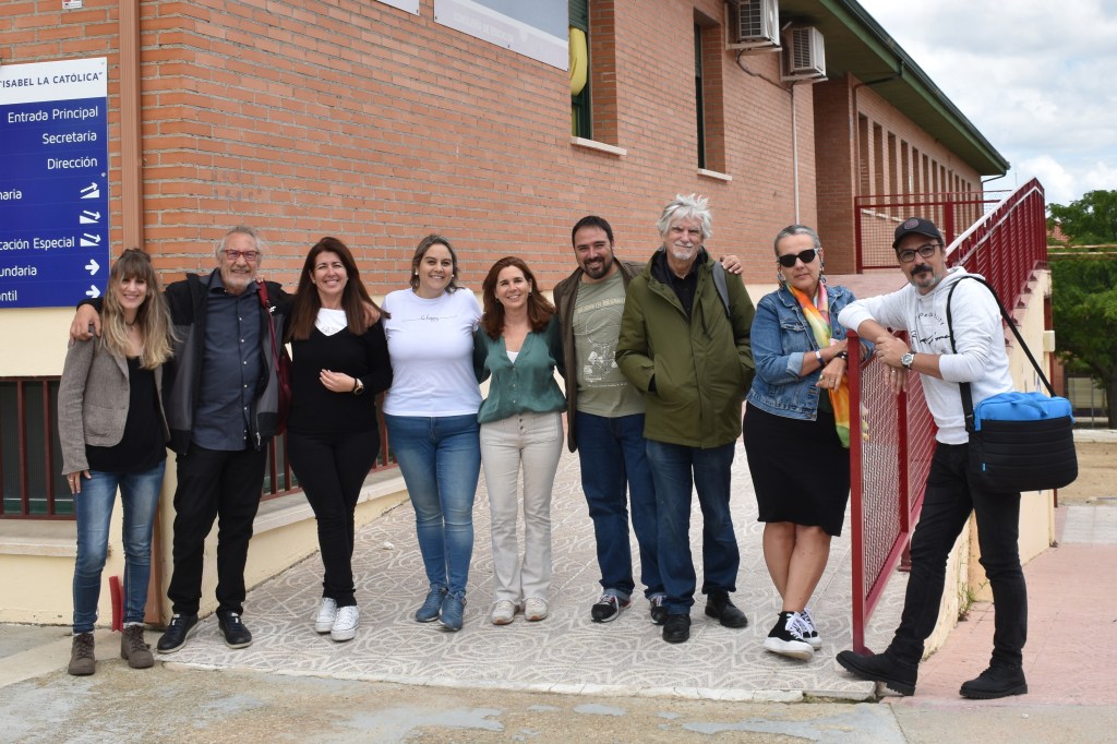 Una de las actividades incluidas en ese galardón fue el Encuentro de Autores en el CEIP Isabel la Católica de Navas del Rey
