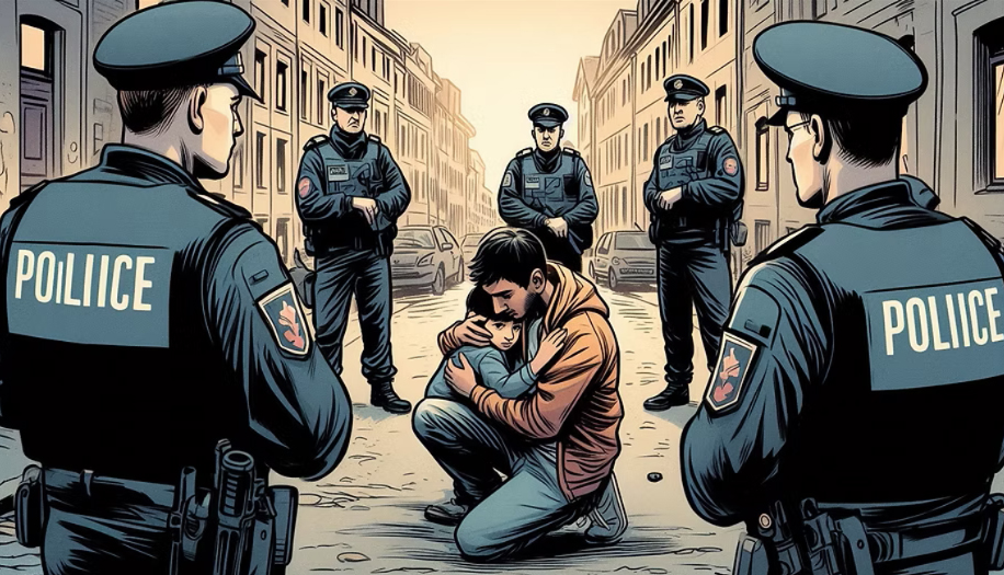 Un abrazo en mitad del odio
