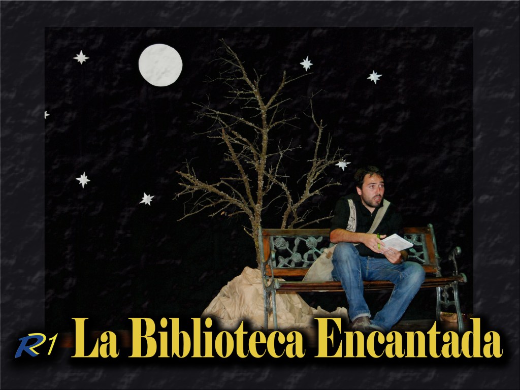 Uno de los primeros logos de La Biblioteca Encantada